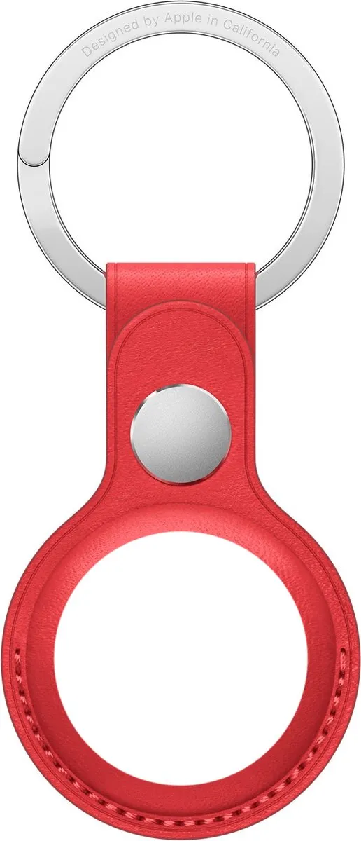 Apple AirTag Sleutelhanger - Leer Rood