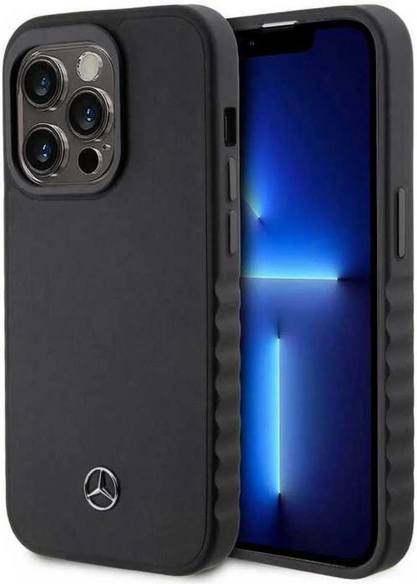 Mercedes-Benz Smooth Leather Hoesje iPhone 15 Pro