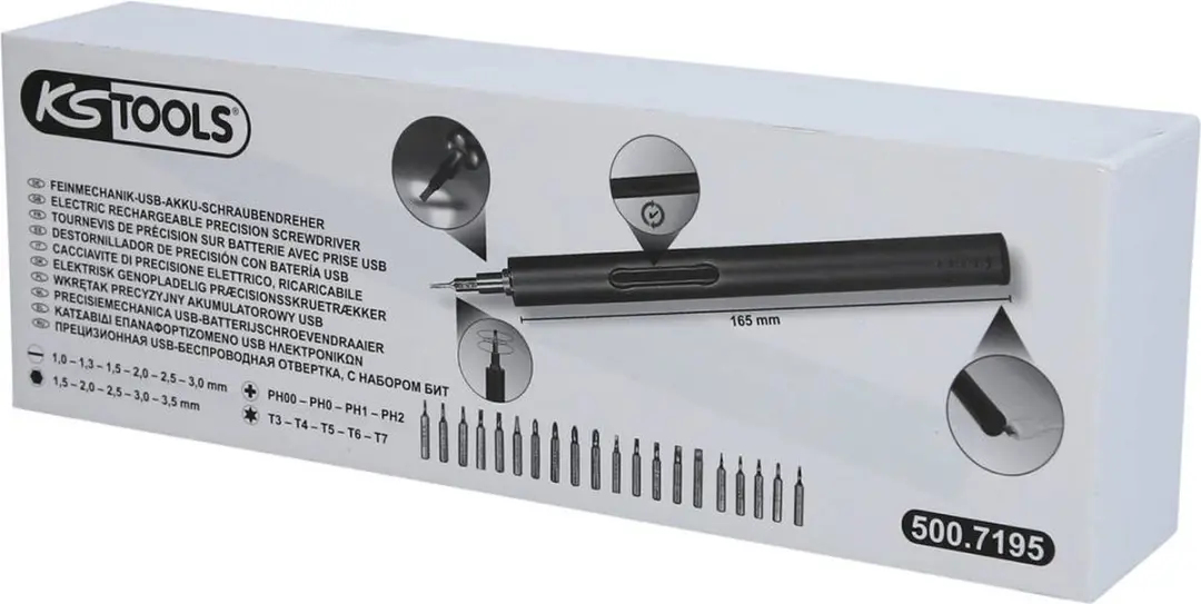 KS Tools 500.7195 Accu-schroevendraaier 3.7V 0.26Ah - afbeelding 6 van 6
