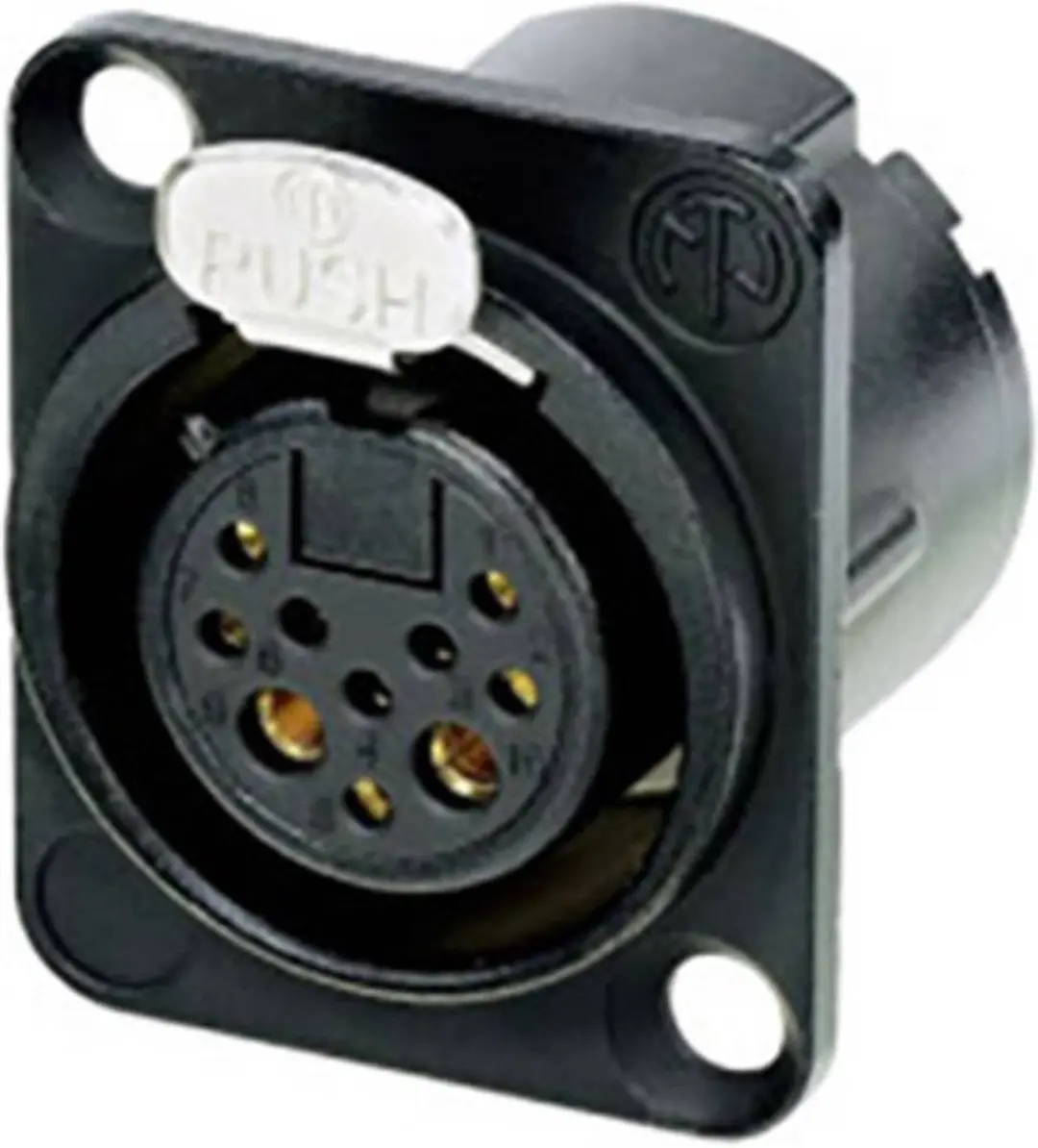 Neutrik NC10FD-LX-B-CON XLR-connector Flensbus
