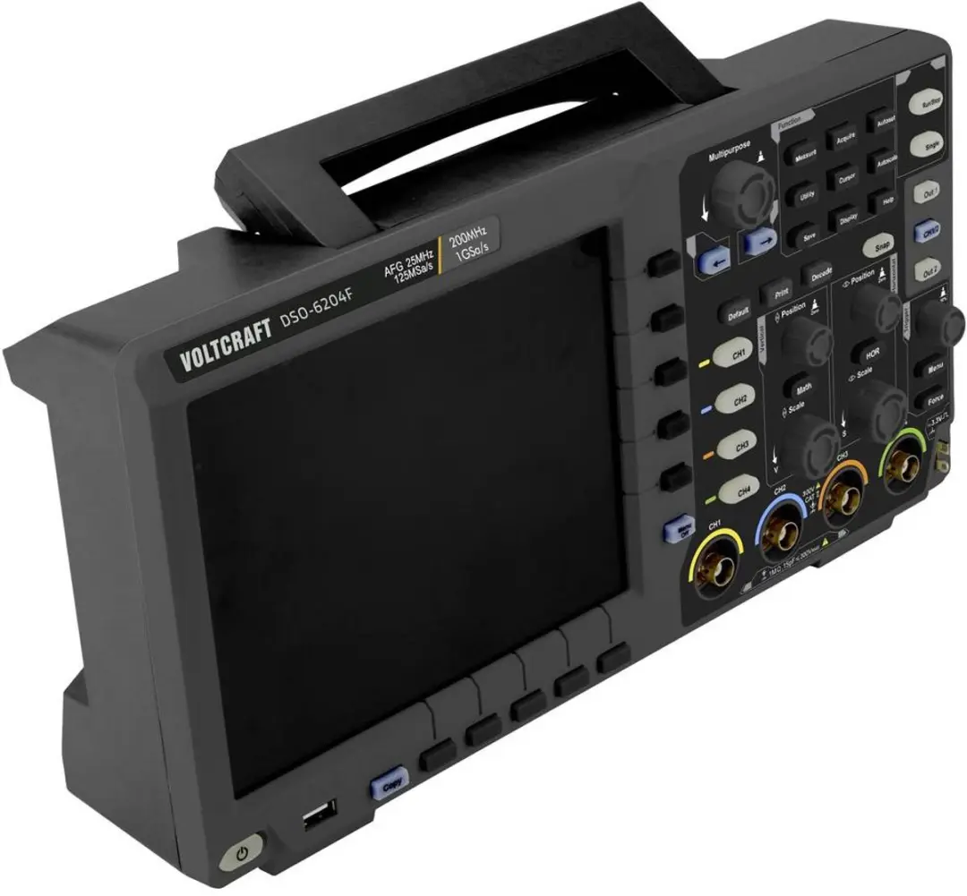Voltcraft DSO-6204F Digitale Oscilloscoop - 200 MHz - afbeelding 3 van 6