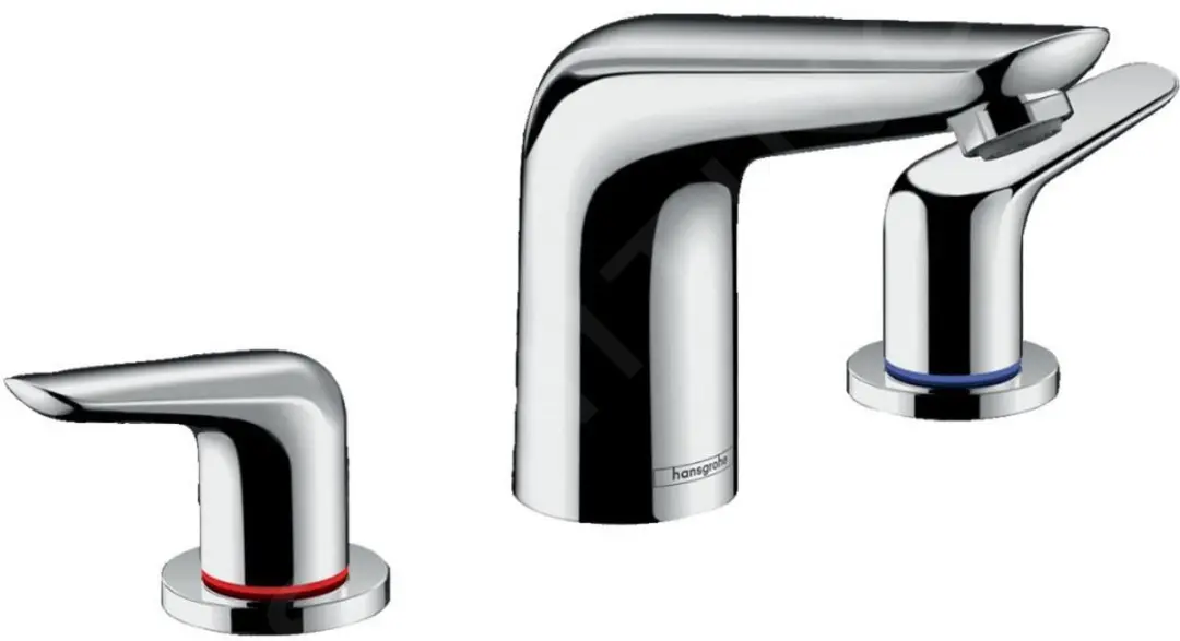 Hansgrohe Novus Wastafelmengkraan 3-Gats EcoSmart Chroom 71140000