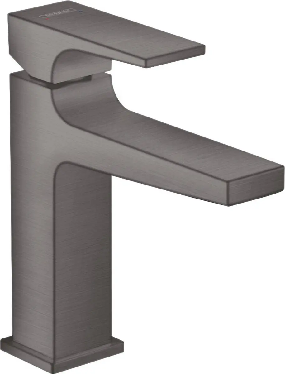 hansgrohe Metropol ééngreeps wastafelmengkraan 110 met afvoerplug Brushed Blac