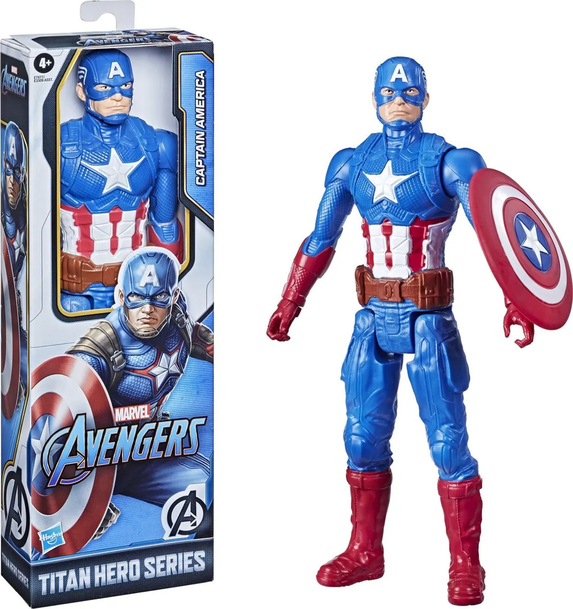 Marvel Avengers Titan Hero Captain America Speelfiguur 30cm - E7877ES0