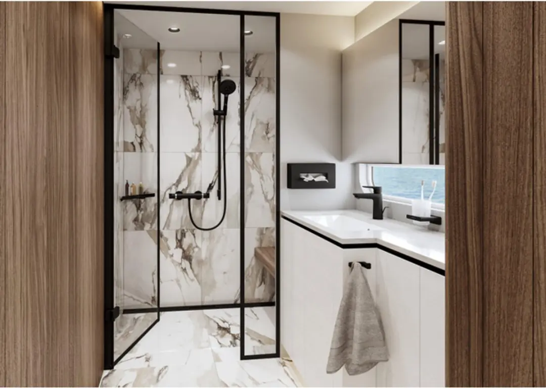 Hansgrohe Ecostat Comfort Opbouw Douchethermostaat 13116670 - Mat Zwart - afbeelding 3 van 6