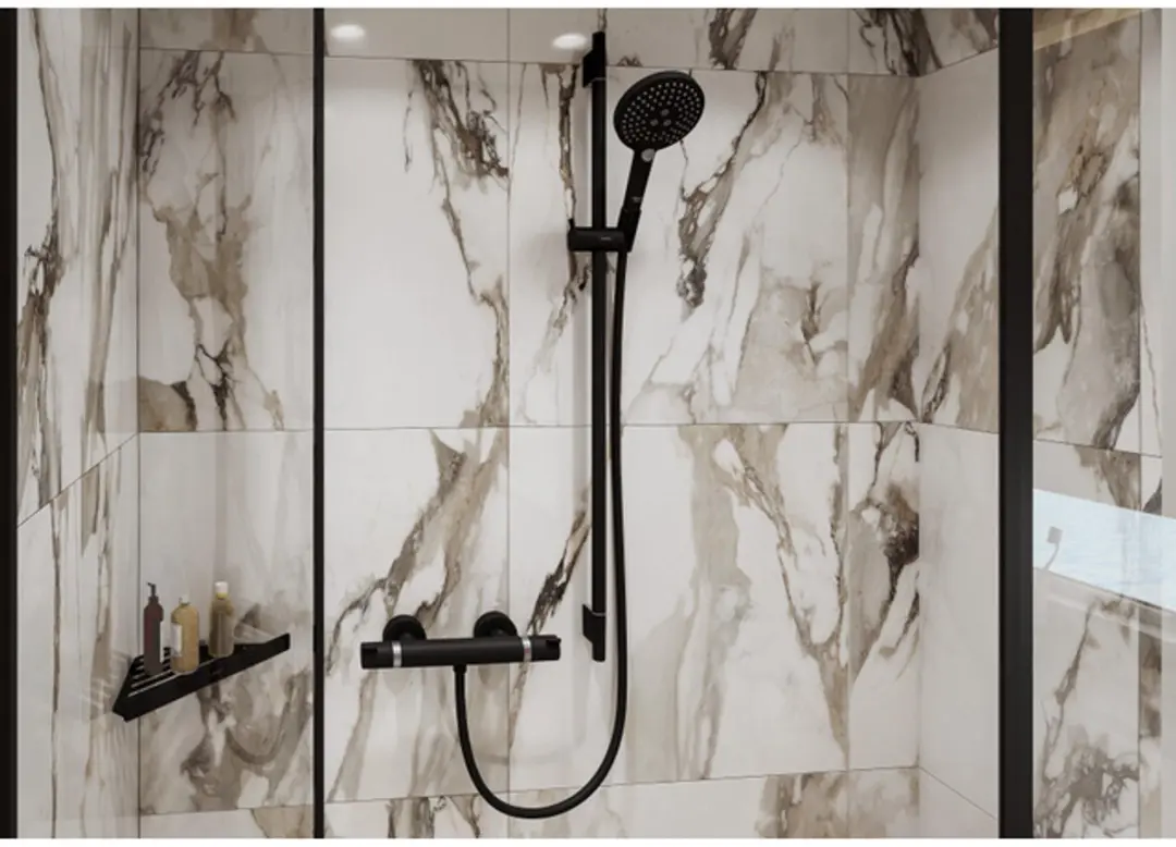 Hansgrohe Ecostat Comfort Opbouw Douchethermostaat 13116670 - Mat Zwart - afbeelding 4 van 6