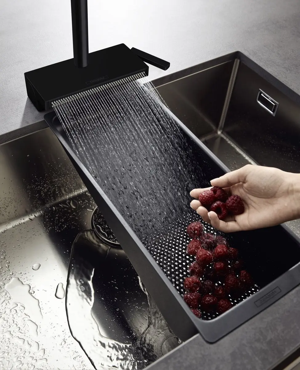 Hansgrohe Aquno Select 170 73837670 Keukenkraan - Mat Zwart - afbeelding 5 van 6