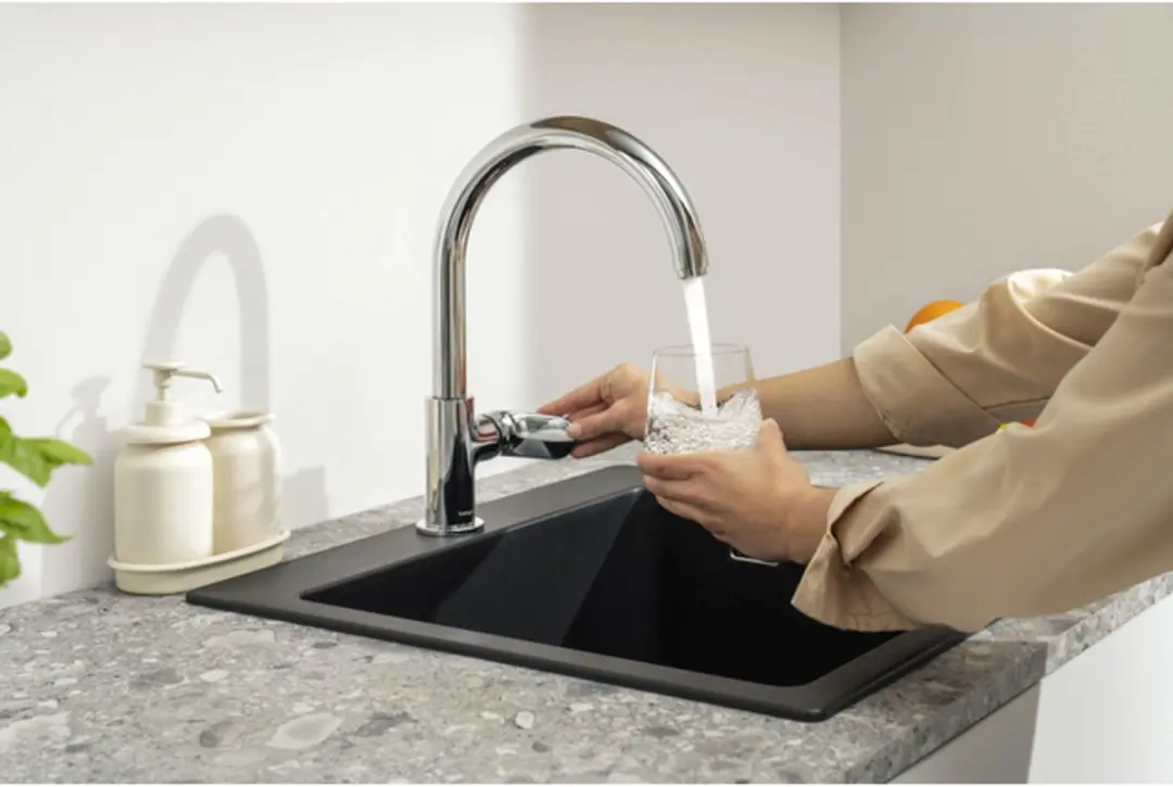 Hansgrohe Vernis Blend M35 Keukenmengkraan - Chroom - afbeelding 6 van 6