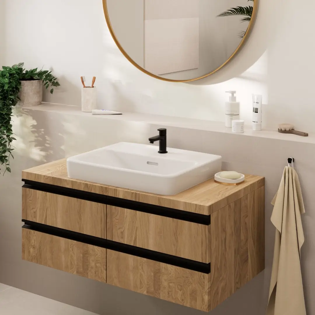 Hansgrohe Vernis Blend Fonteinkraan 70mm Mat Zwart - afbeelding 2 van 4