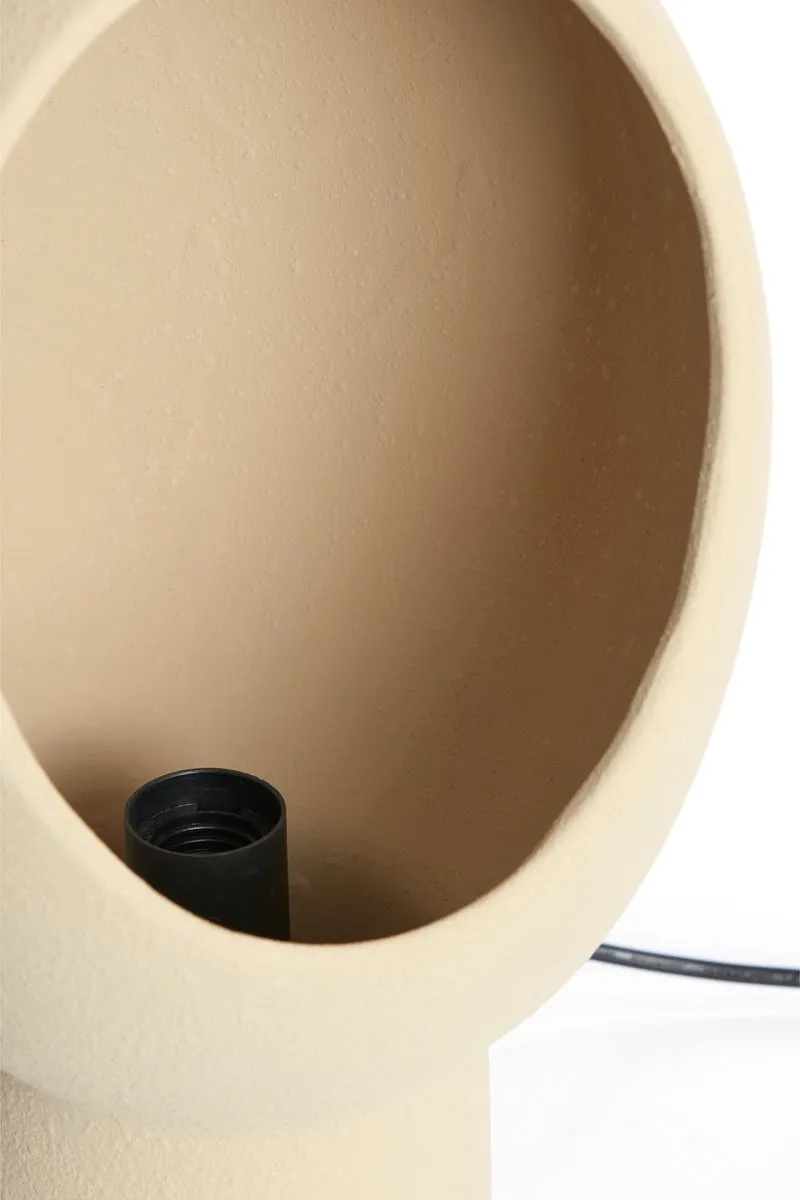 Light & Living Tafellamp Monk Keramiek, 46cm - Zand