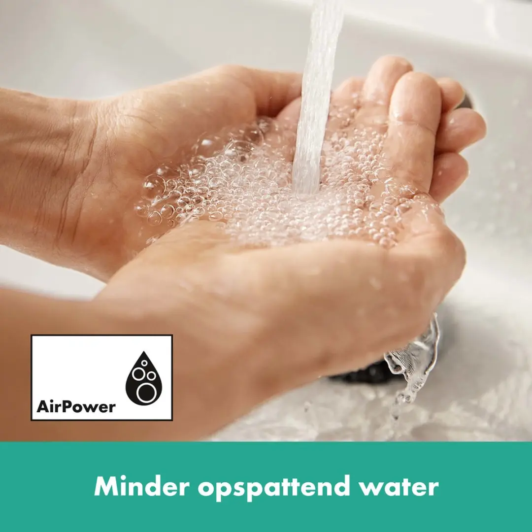 Hansgrohe Rebris E Wastafelmengkraan 72559670 - Mat Zwart - afbeelding 4 van 6