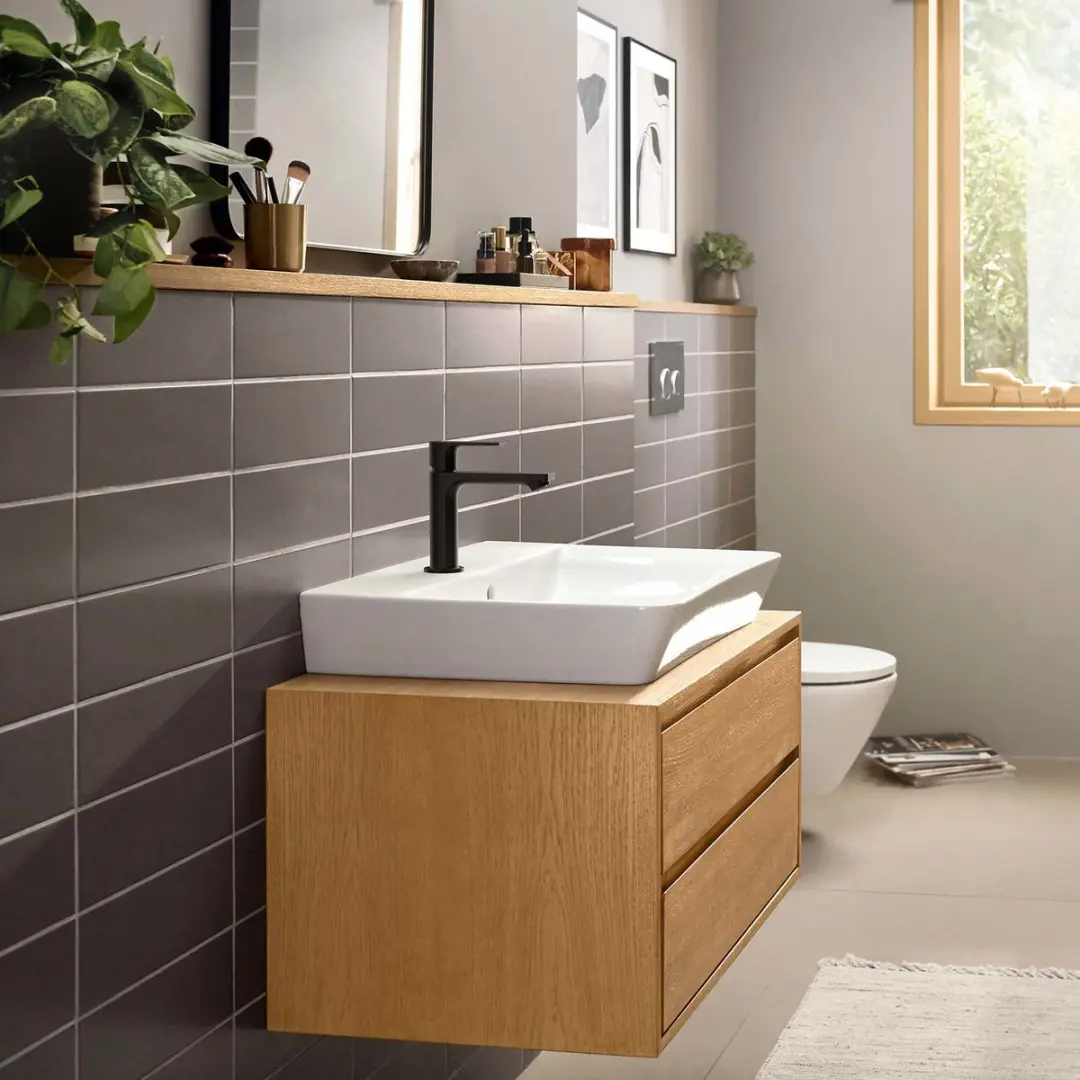 Hansgrohe Rebris E Wastafelmengkraan 72559670 - Mat Zwart - afbeelding 6 van 6