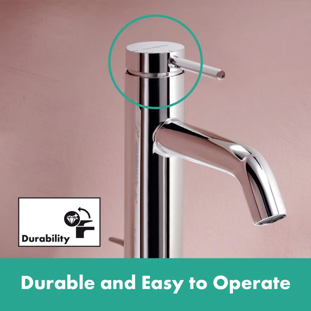 Hansgrohe Tecturis S 73302000 Wastafelkraan - Ééngreeps - Chroom - afbeelding 6 van 6