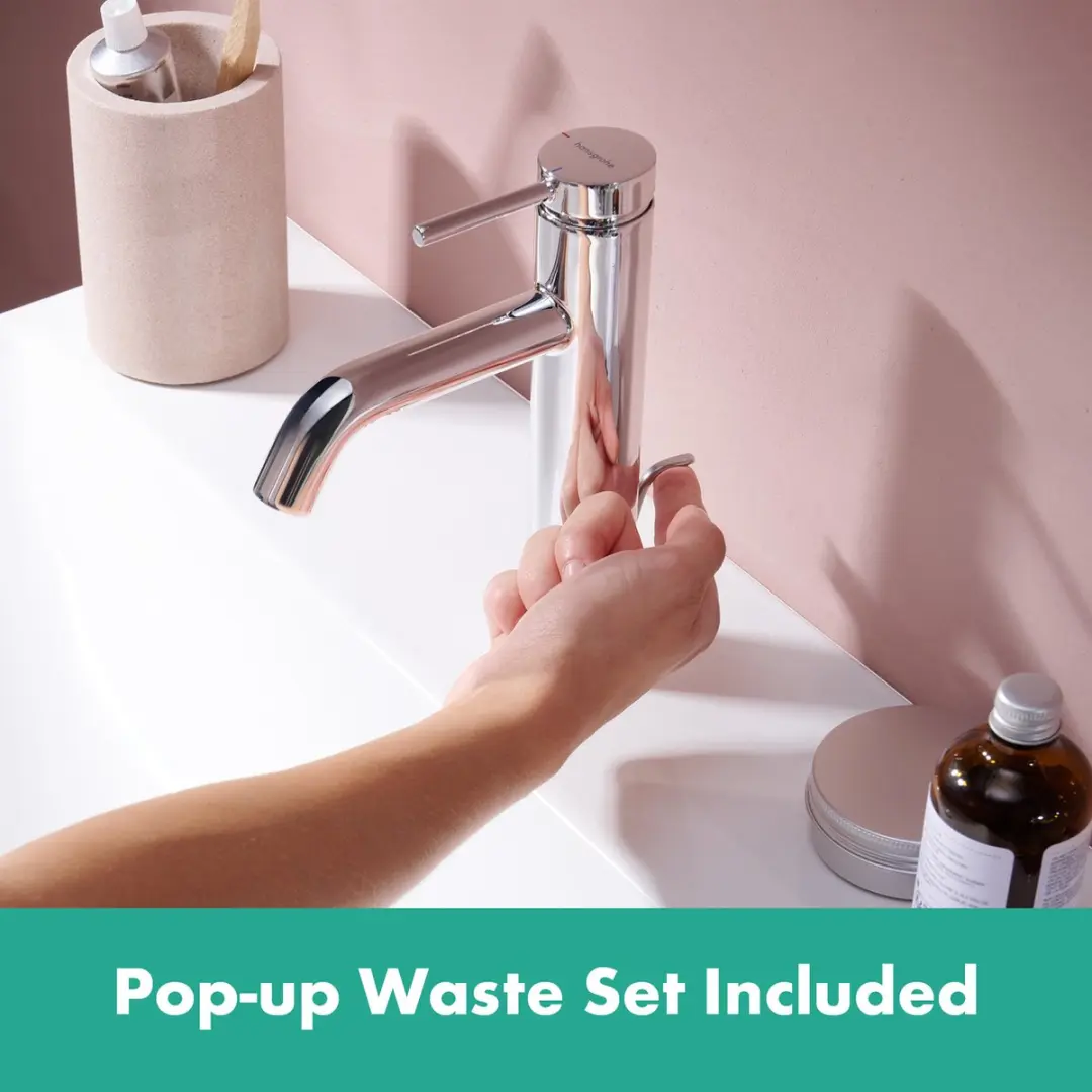 Hansgrohe Tecturis S 73302000 Wastafelkraan - Ééngreeps - Chroom - afbeelding 5 van 6