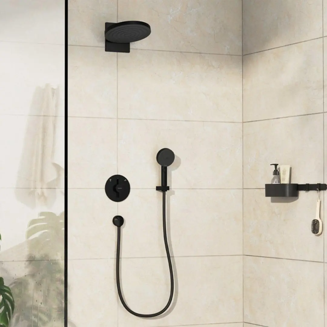 Hansgrohe DuoTurn S 75418670 Inbouw Mengkraan - Mat Zwart - afbeelding 5 van 6