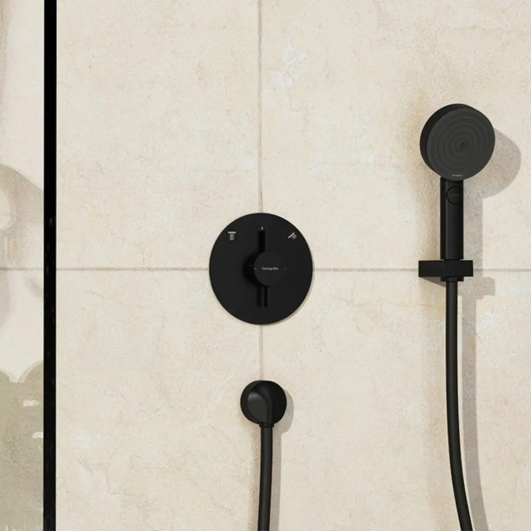 Hansgrohe DuoTurn S 75418670 Inbouw Mengkraan - Mat Zwart - afbeelding 6 van 6