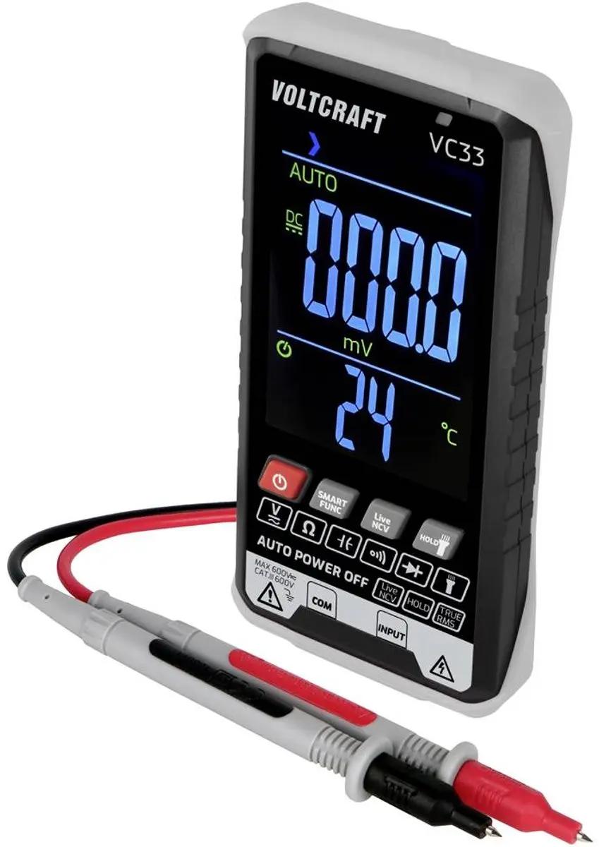 Voltcraft VC33 Digitale Multimeter - CAT III 600V - 5999 counts - afbeelding 4 van 6