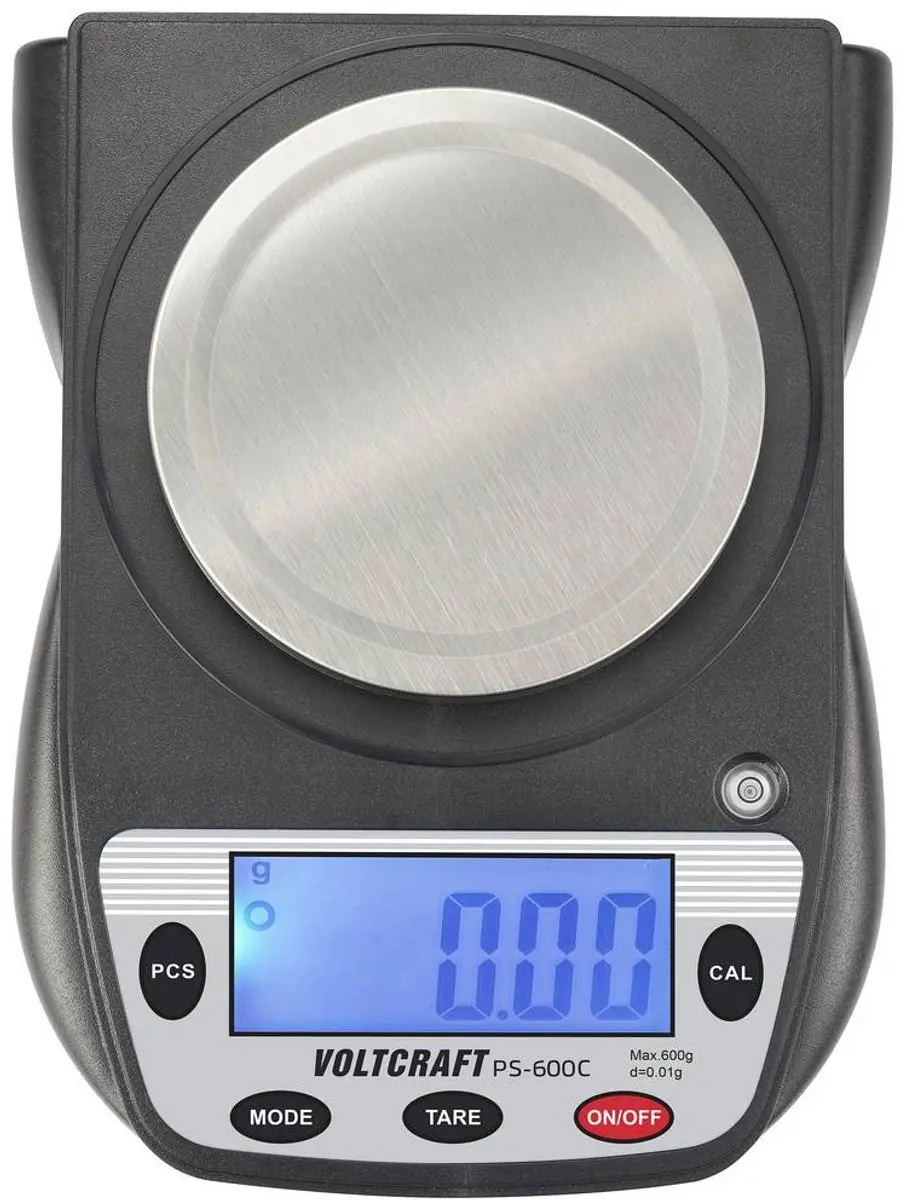 Voltcraft PS-600C precisie weegschaal - 600g - 0,01g - Zwart - afbeelding 3 van 4