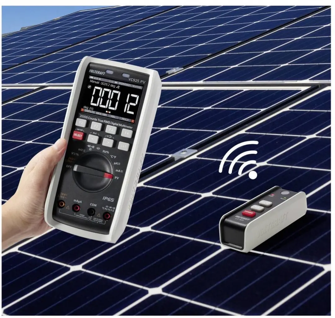 Voltcraft VC925 PV fotovoltaïsche multimeter - IP65 - CAT III 1500 V - afbeelding 6 van 6