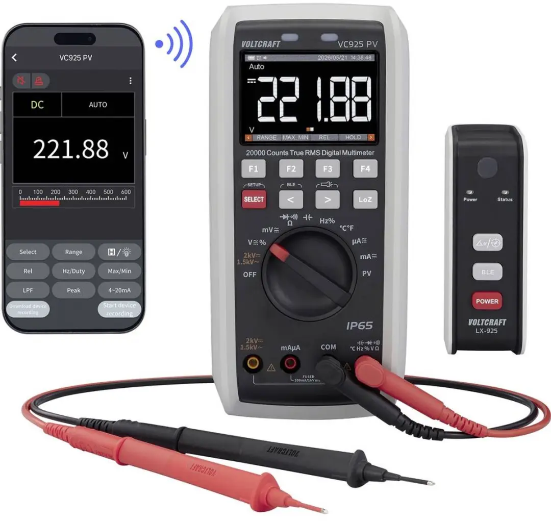 Voltcraft VC925 PV fotovoltaïsche multimeter
