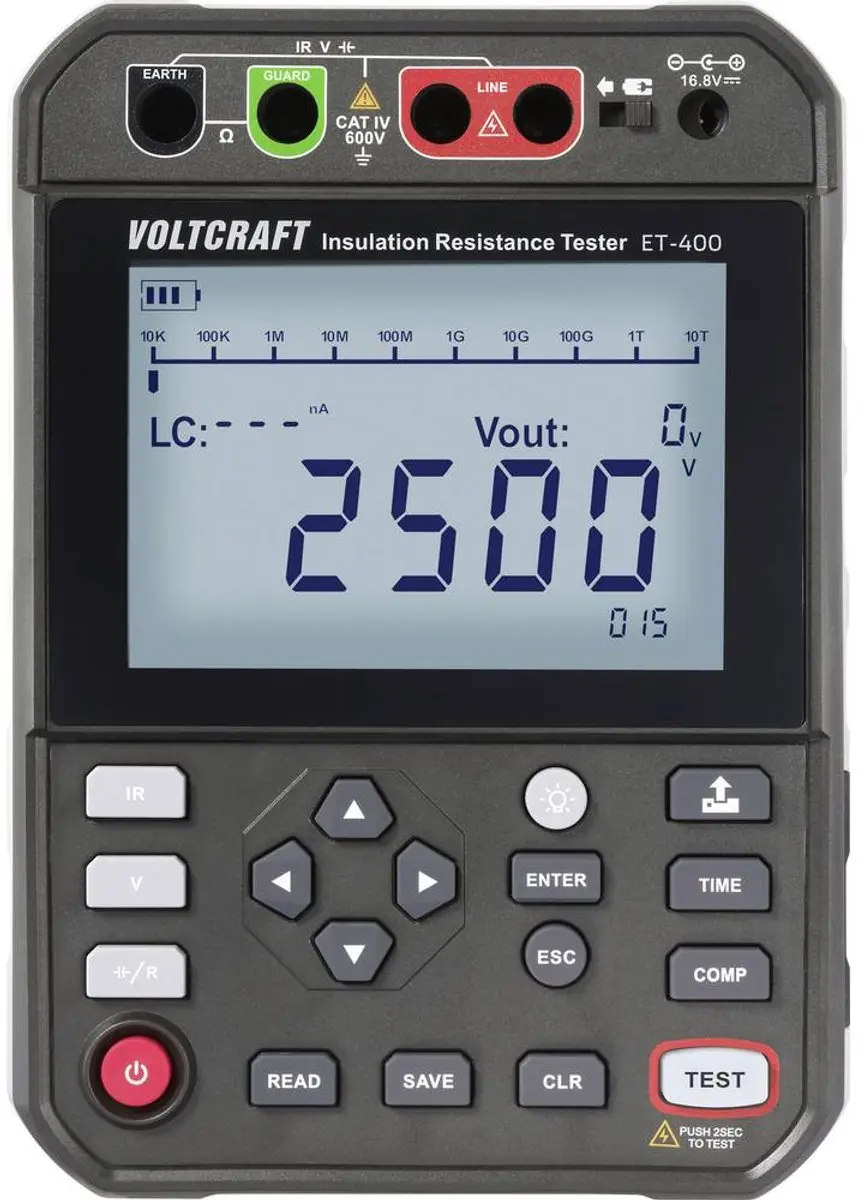 Voltcraft ET-400 VC-17072210 Isolatiemeter