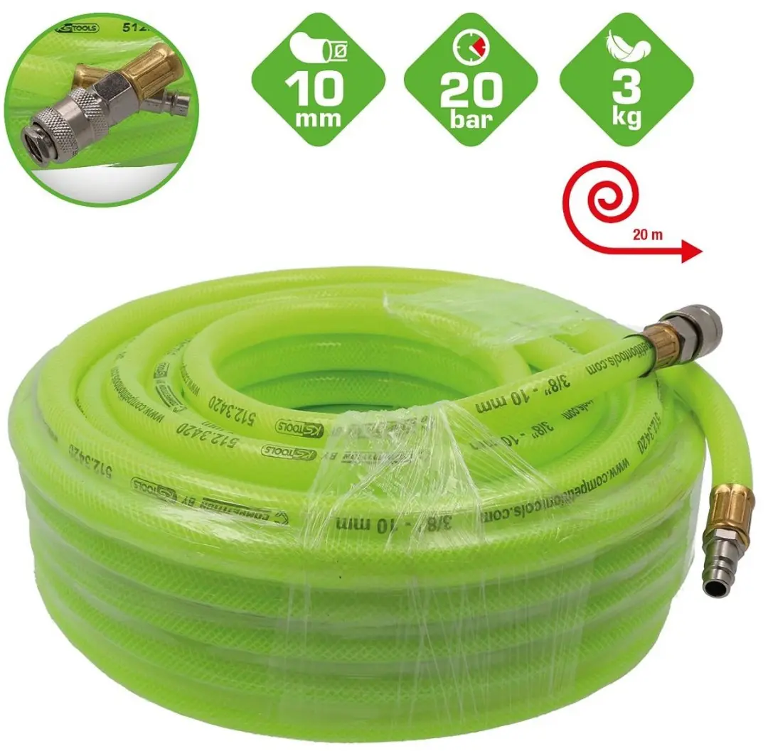 KS Tools COMPETITION signaal-persluchtslang 20m Ø10mm 512.3420 - afbeelding 2 van 5