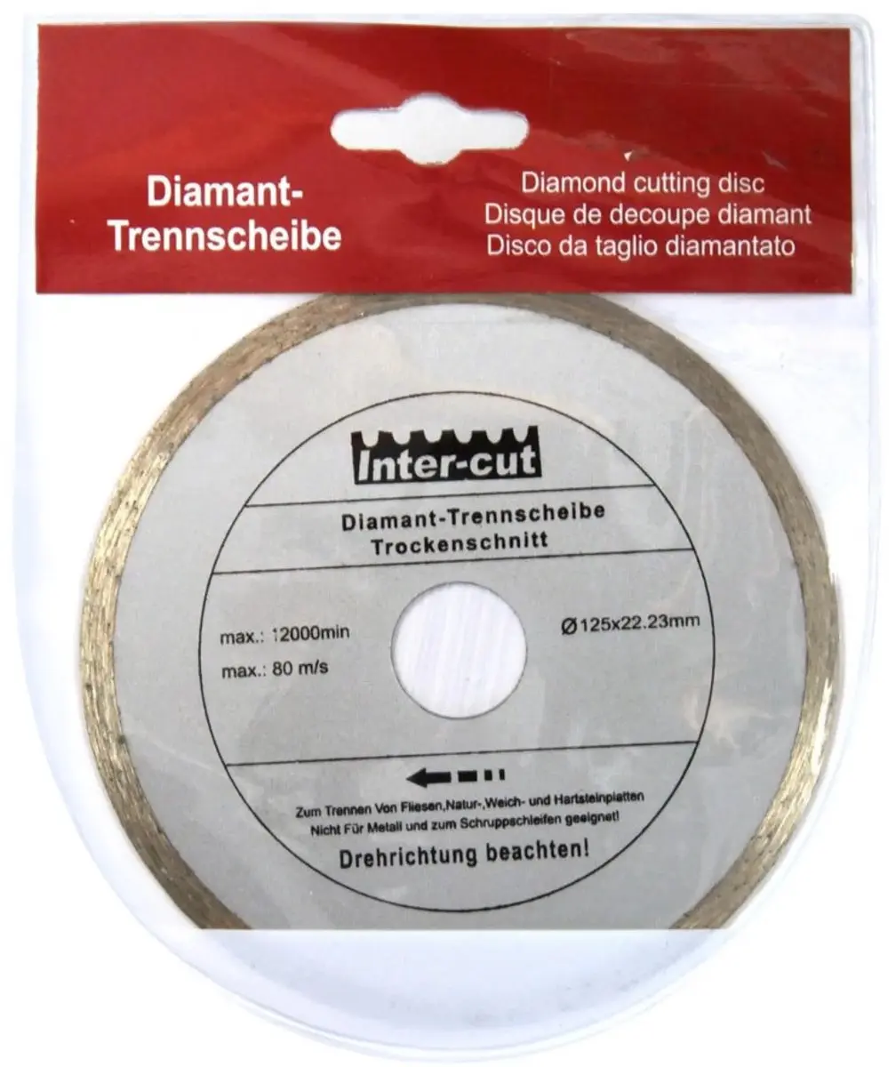 GEKO Diamantschijf - Continu Rand - 180 mm - Voor Keramiek en Natuursteen - afbeelding 2 van 3