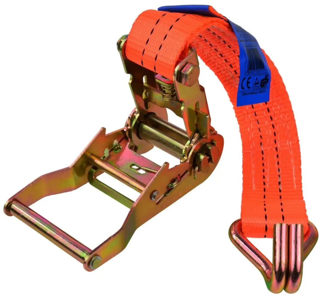 GEKO Ratchet Spanband - 4m - 2000 kg - Polyester - Oranje - afbeelding 6 van 6