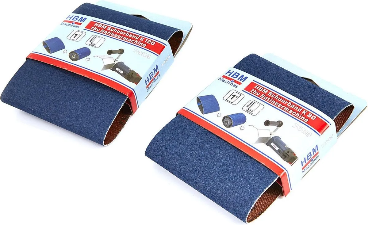 HBM Schuurband K 120 voor Satineermachine
