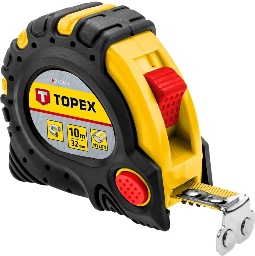Topex Stalen Rolmaat 10m 27C340