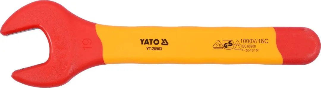 Yato VDE Geïsoleerde Steeksleutel 19 mm - 1000V - 175 mm - afbeelding 2 van 2