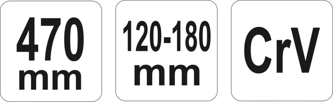 Yato Verstelbare Haaksleutel 120-180mm - YT-01674 - afbeelding 3 van 3