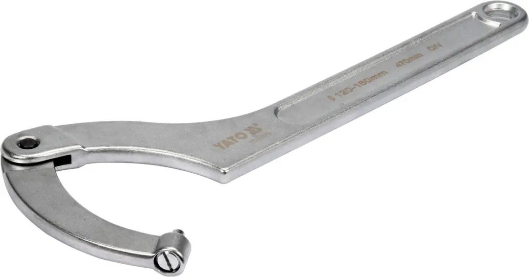 Yato Verstelbare Hoeksleutel YT-01679 - 120-180mm - Zilver - afbeelding 2 van 3