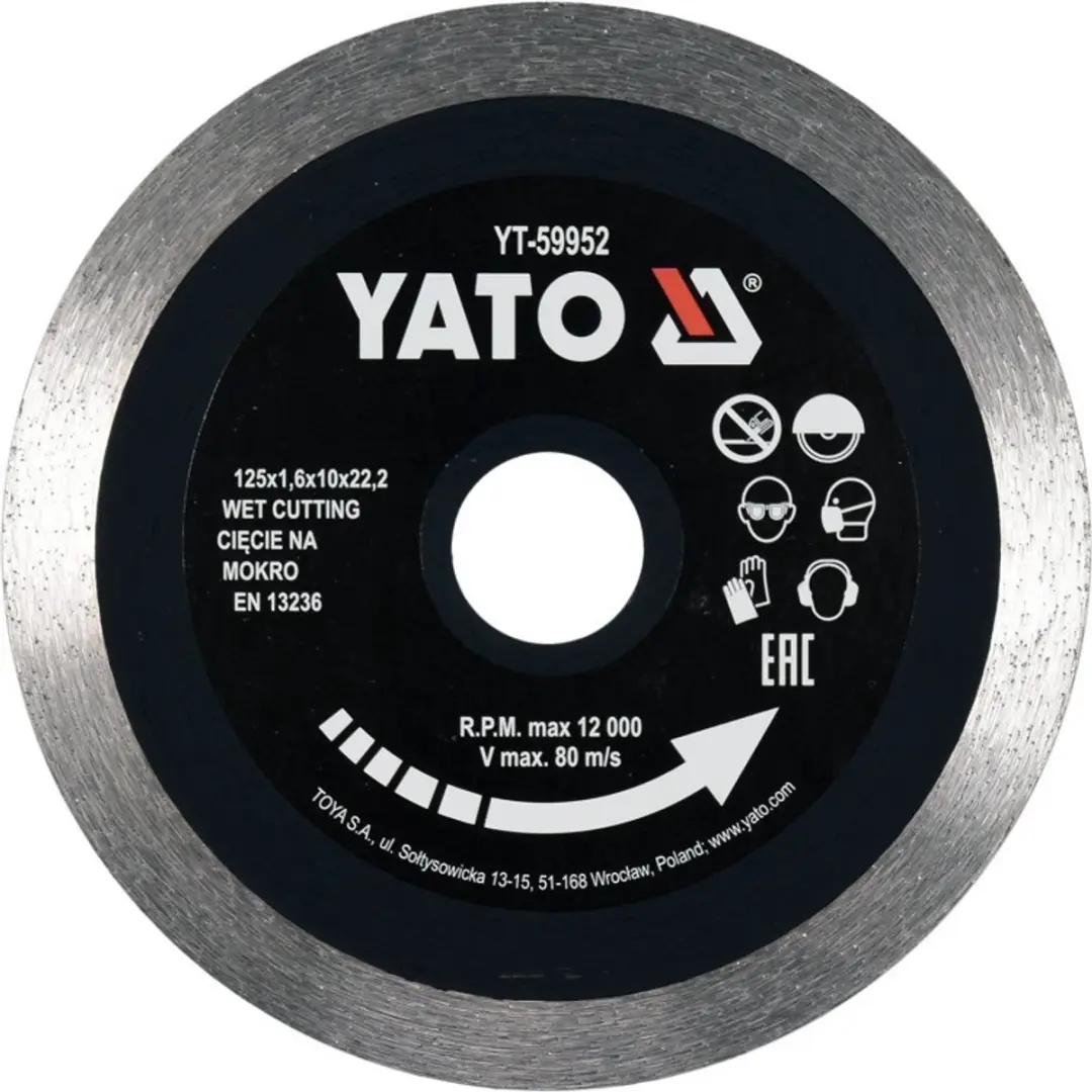 Yato YT-59952 Diamantzaagblad
