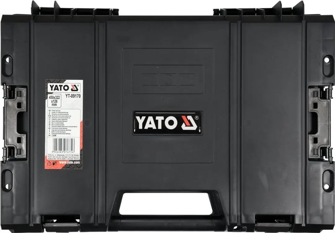 Yato S1 Gereedschapskoffer YT-09170 - 450x320x120mm - Zwart - afbeelding 3 van 3