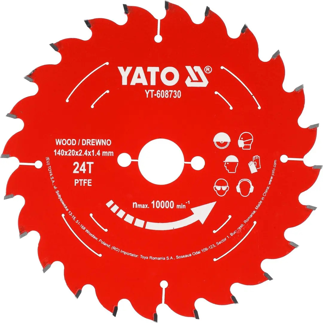 YATO YT-608730 TCT Cirkelzaagblad voor Hout