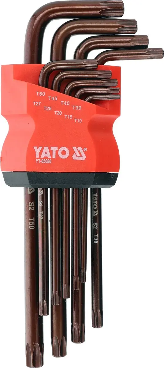 YATO YT-05680 Torx Security Sleutelset met Gat (Tamperproof)