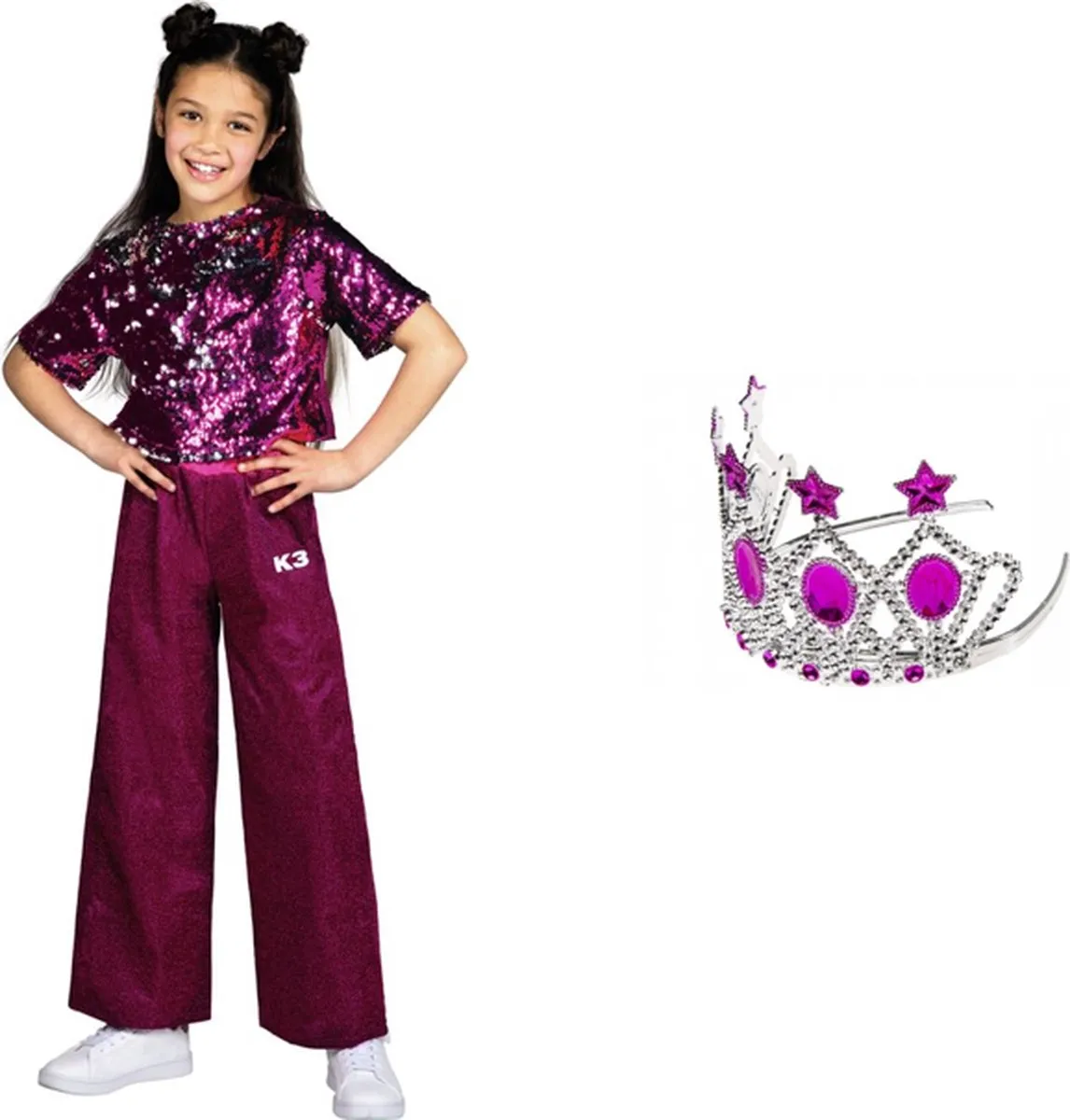 K3 Glitteroutfit Verkleedkleding 116