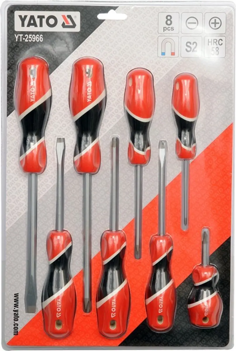 Yato YT-25966 Schroevendraaierset - 8 Stuks - afbeelding 2 van 5