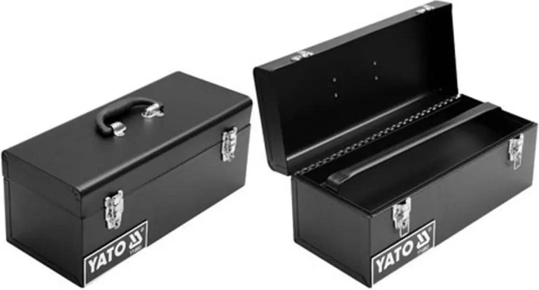 Yato YT-0883 Gereedschapskist - 42.8x18x18cm - Zwart - afbeelding 2 van 6
