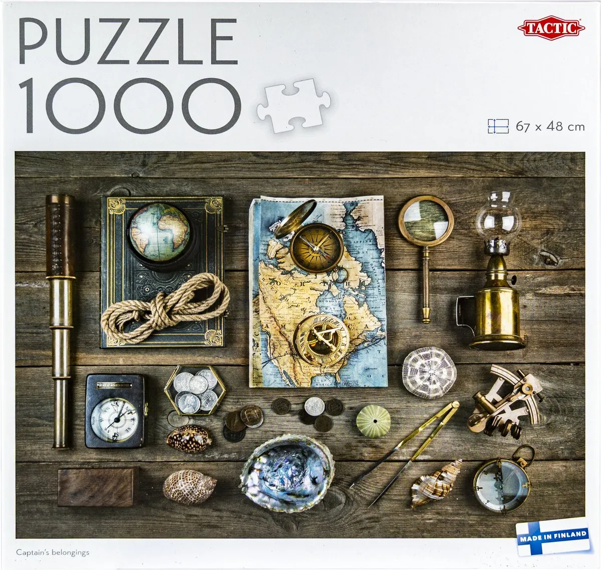 Tactic Captain’s Belongings Puzzel 1000 Stuks - Maritieme Ontdekkingsobjecten