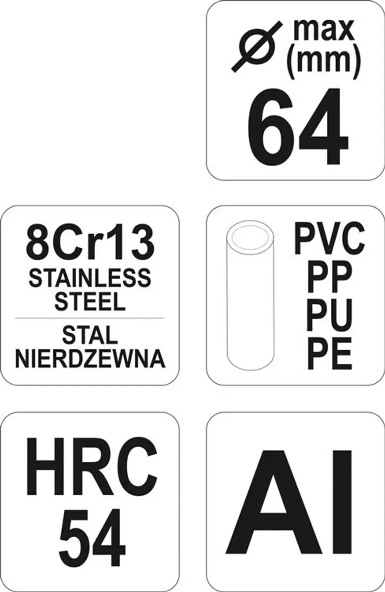 Yato YT-2229 PVC Buisnijder - 64mm - afbeelding 4 van 5