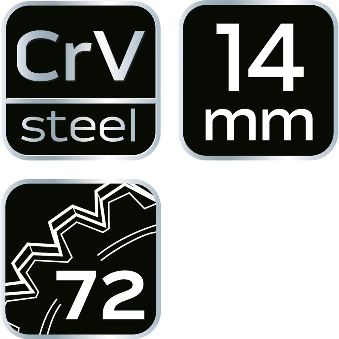 NEO TOOLS 09-261 Platte Ringsleutel 14 mm - Chroom - afbeelding 4 van 5