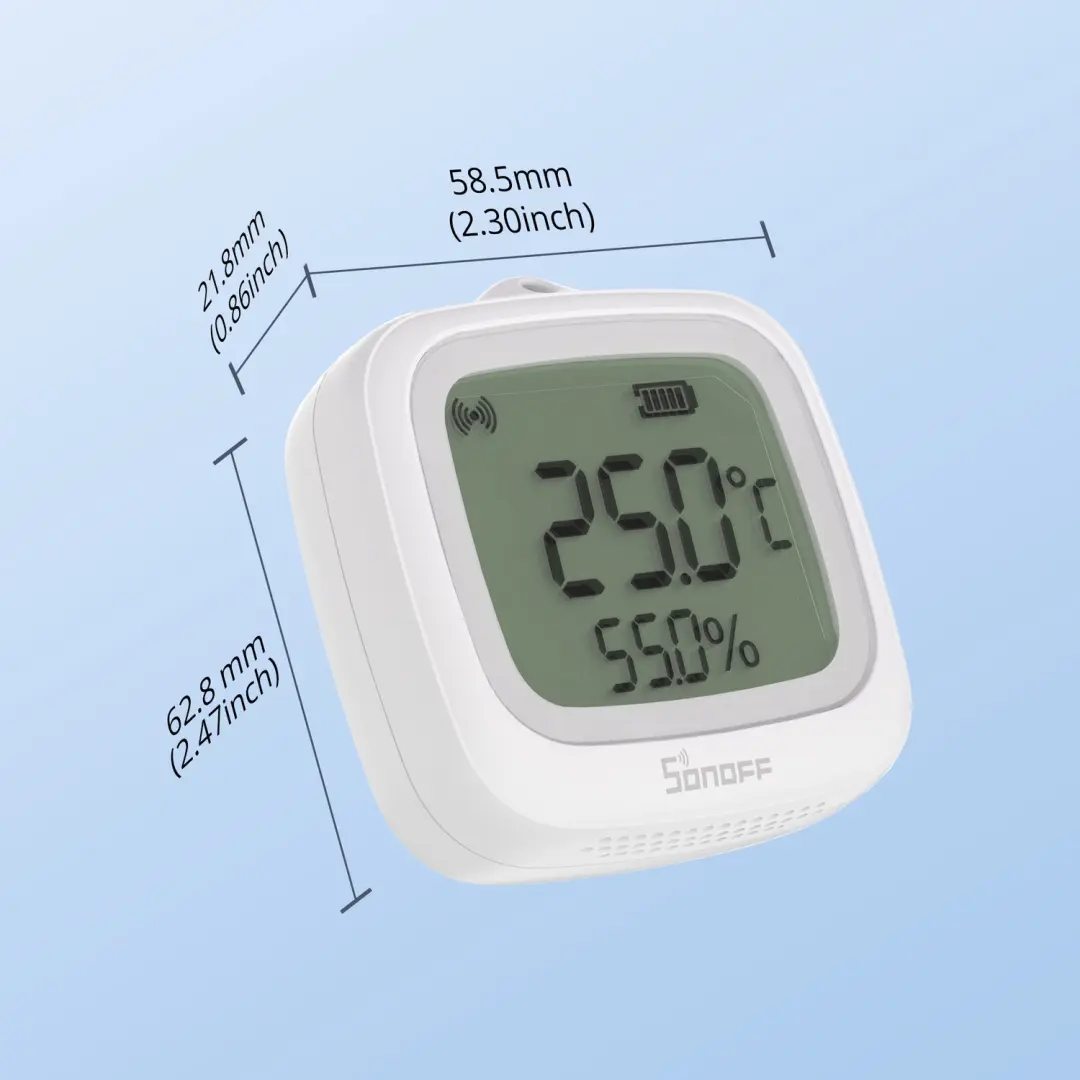 Sonoff SNZB-02WD Zigbee Temperatuur- en Vochtigheidssensor - afbeelding 2 van 6