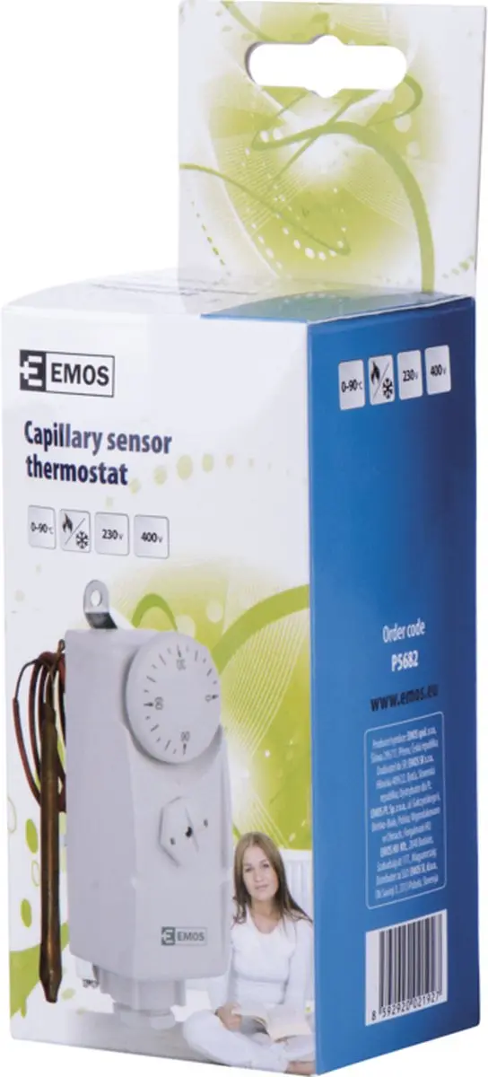 EMOS P5682 Handbediende Capillaire Thermostaat - Wit - afbeelding 4 van 6