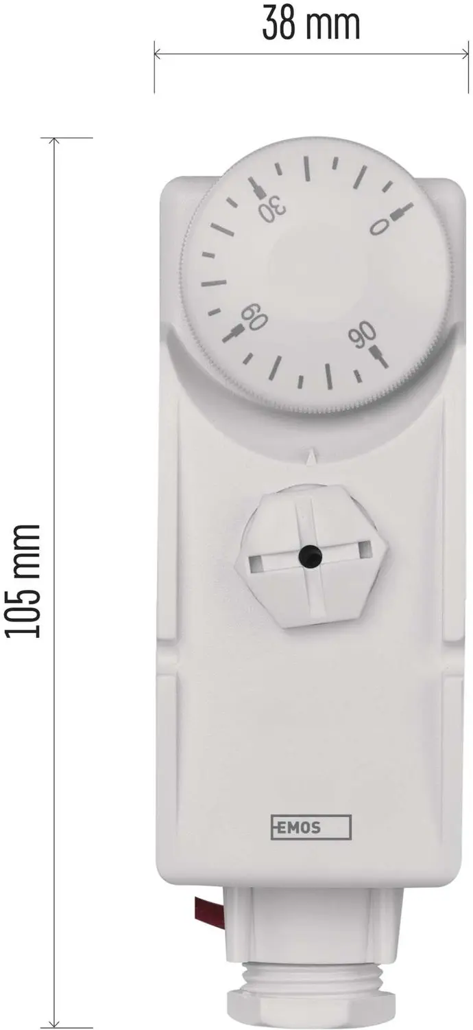 EMOS P5682 Handbediende Capillaire Thermostaat - Wit - afbeelding 2 van 6