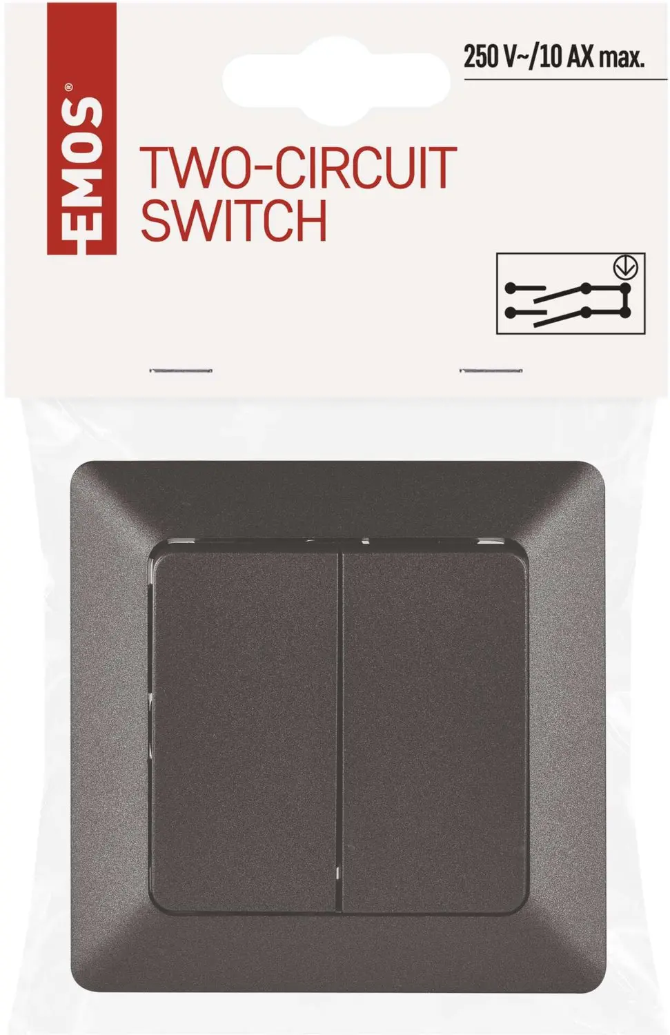 EMOS Schakelaar Serienummer 5 A6100.6 - Antraciet - afbeelding 4 van 6
