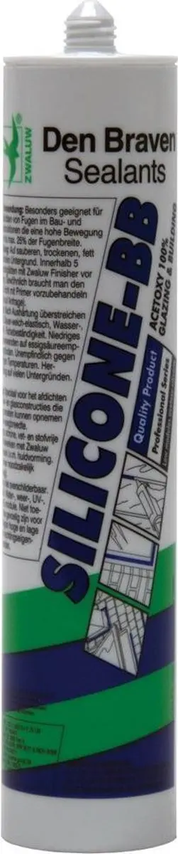 Zwaluw Silicone-BB Afdichtingskit 310ml - Transparant - afbeelding 3 van 4