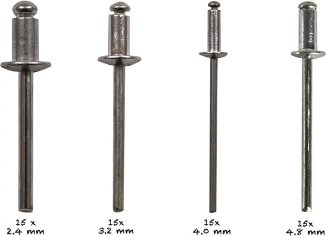 Benson Popnageltang Set - 40 Popnagels - Geel/Zwart - afbeelding 4 van 6