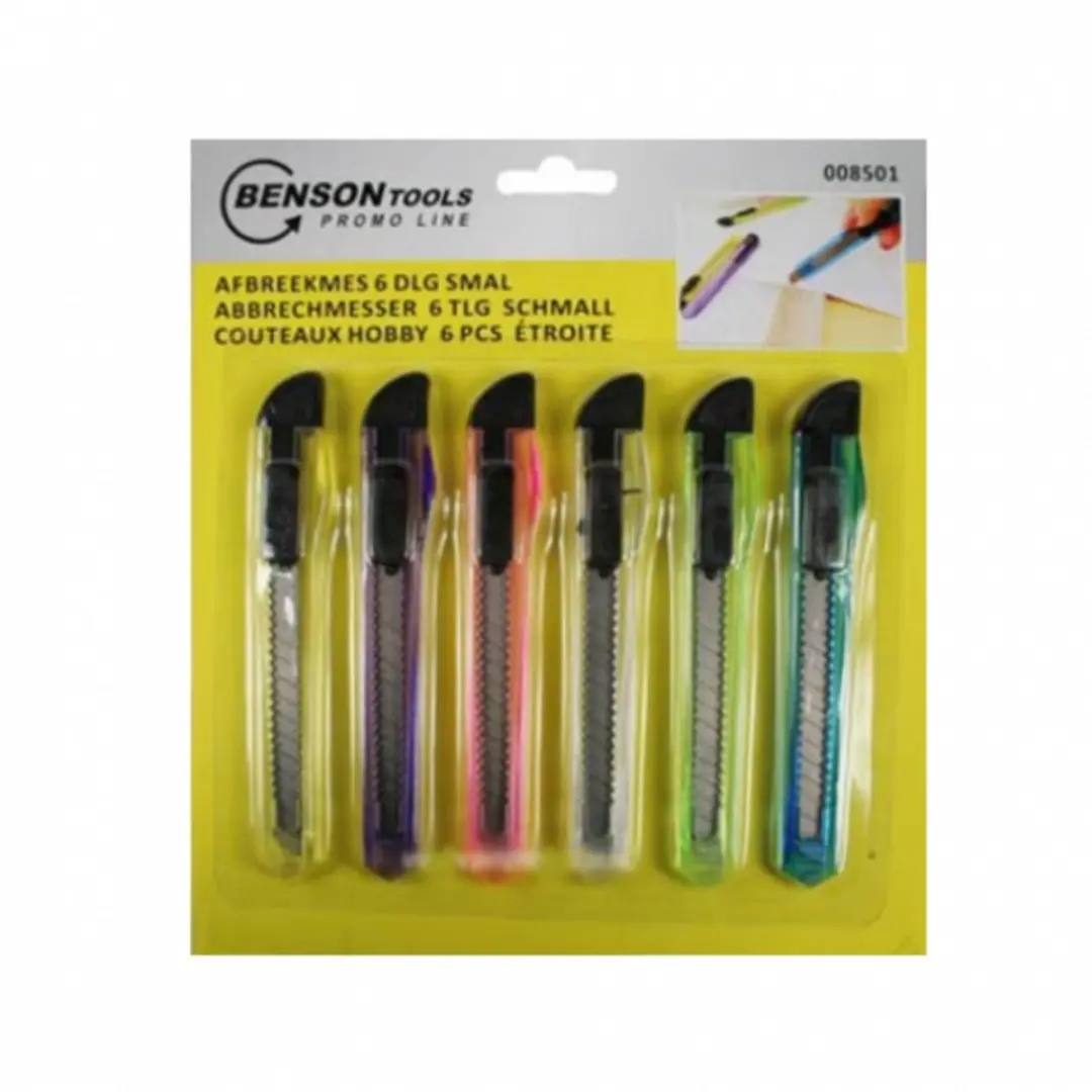 Benson Brede Afbreekmessen 18mm - 4 Stuks - afbeelding 4 van 5